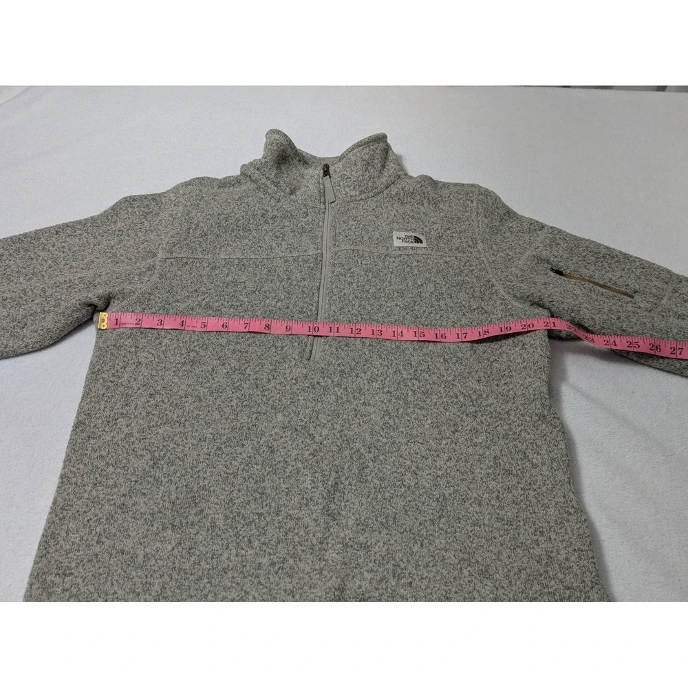 The North Face Pullover Men's Sz Med Gordon Lyons 1/4 Zip‎ Sweater Top Brown